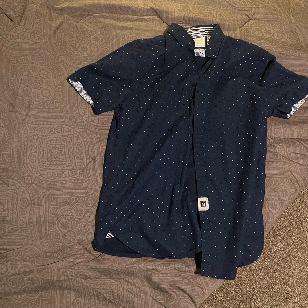 Blue polo shirt
